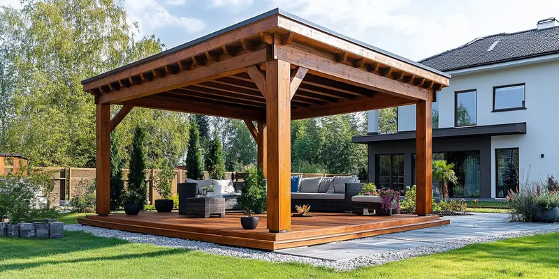 Czym obić ściany altany?