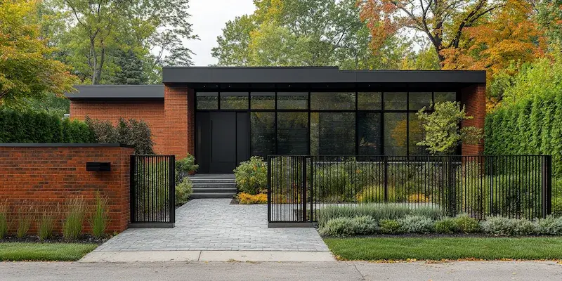 Zaun aus Polen mit Montage